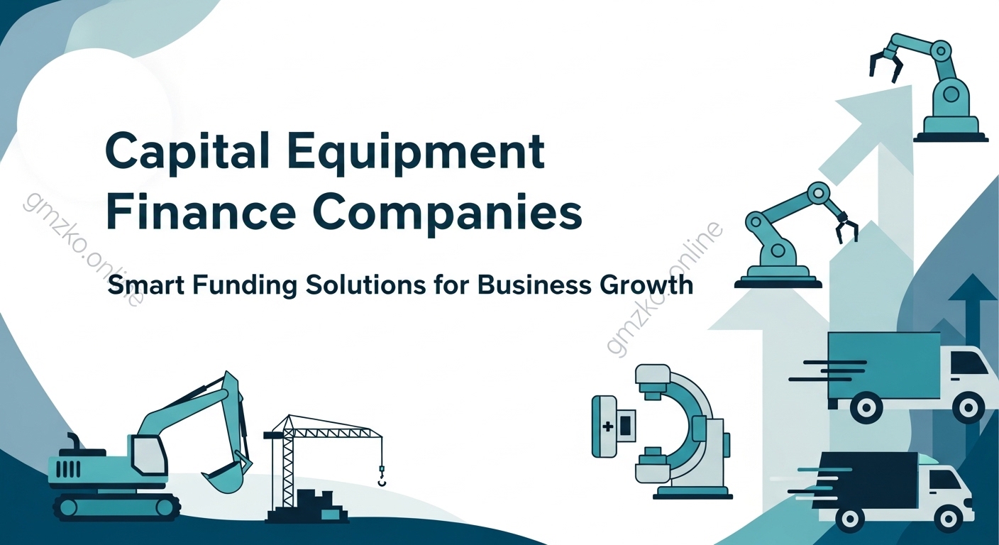 Smart capital equipment finance companies helping businesses acquire heavy machinery with flexible financing solutions